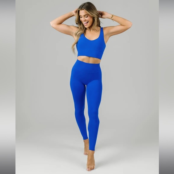 ZYIA Pants - Zyia Blue Confluence Leggings Sz 6-8